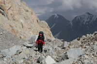 На краю ледника Егорова.