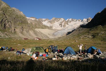 Фото 3. Лагерь на "Зелёной гостинице"