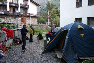 Фото 28. В альплагере "Шхельда".