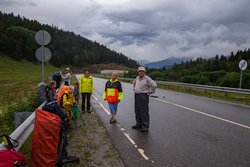 На подходе к Верхнему Архызу дождь временно перестал.