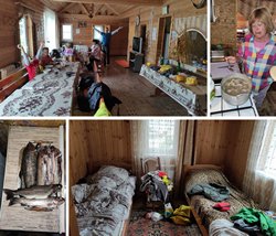 Наш отдельный домик в Архызе изнутри.