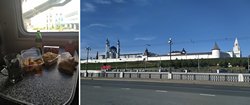 Поезд до Минеральных Вод. Обед после остановки в Казани.