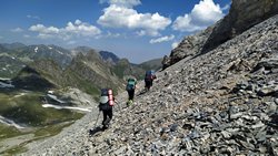 Траверс от перевала Агур до перевала Агур Северный по западному склону.