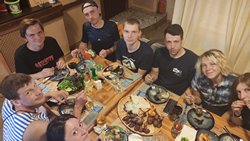 Сытный ужин в Шашлычной №1 в Пятигорске.