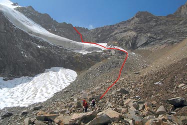 Фото 16. Перевал Айлама с востока. Путь спуска.