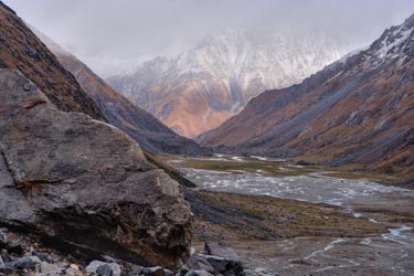 Фото 78. Верховья долины реки Онтор. Вид от лагеря.