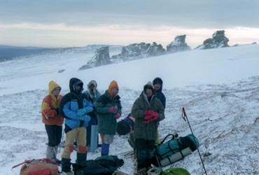 Фото 6. Обед около останцов на Мансипале.