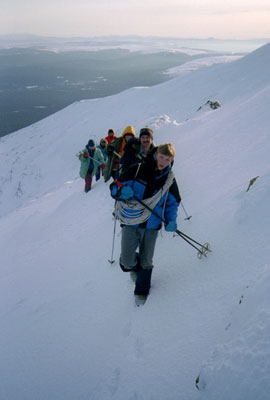 Фото 23. Подъём по обледенелому фирну. Финальный взлёт.