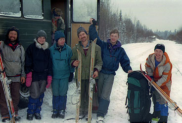Фото 35. Конец пешей части. Дальше нас повезёт вахтовка.